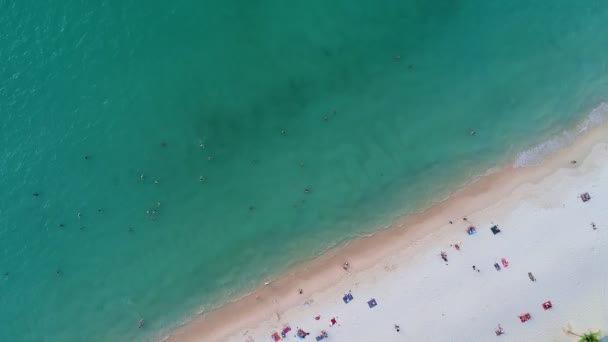 Imágenes Alta Calidad Colorida Playa Del Mar Hermosas Olas Espuma — Vídeo de stock