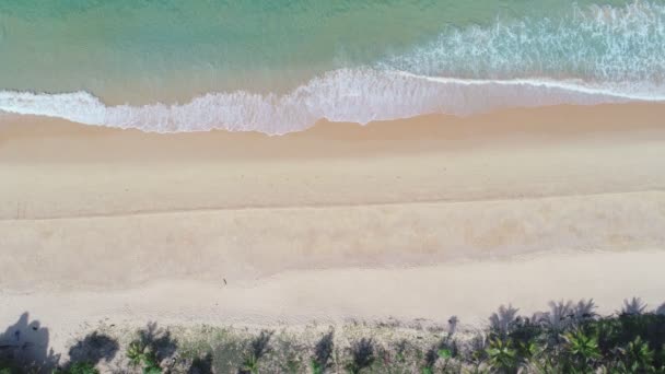 Vista Aérea Mar Phuket Praia Areia Temporada Verão Praia Mar — Vídeo de Stock