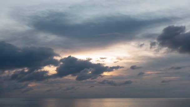 Time Lapse Majestic Sunset Sunrise Landscape Amazing Light Nature Cloudscape — Vídeo de stock