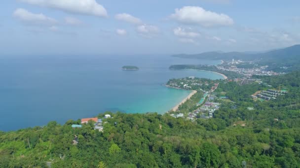 Veduta Aerea Drone Colpo Bellissimo Paesaggio Baie Punto Vista Kata — Video Stock