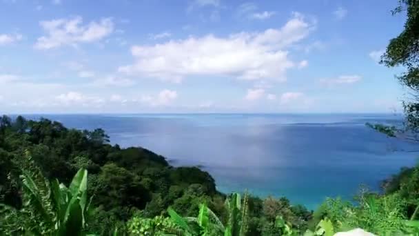 Vista Aerea Della Riva Del Mare Phuket Island Beautiful Superficie — Video Stock