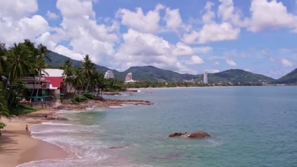 Phuket Thailandia Veduta Aerea Filmato Patong Bay Phuket Thailandia Paesaggio — Video Stock