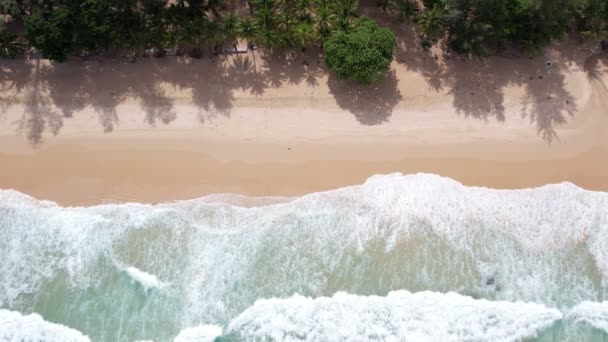 Imágenes Alta Calidad Colorida Playa Del Mar Hermosas Olas Espuma — Vídeos de Stock