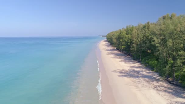 Tropikalny Ocean Dzień Phuket Tajlandia Piękne Morze Sezonie Letnim Fale — Wideo stockowe