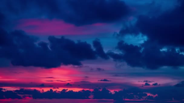 Časová Prodleva Krásného Východu Slunce Krajina Úžasné Světlo Přírody Oblačnost — Stock video