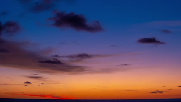 Zeitraffer Von Schönen Sonnenaufgang Landschaft Erstaunliches Licht Der Natur Wolkenlandschaft — Stockvideo