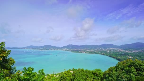 Phuket Aussichtspunkt Beliebte Sehenswürdigkeiten Reisen Von Phuket Thailand Phuket Aussichtspunkt — Stockvideo