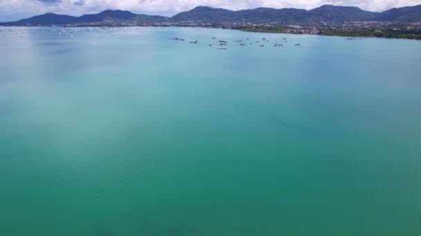 Puket Adası Ndaki Deniz Manzarası Güzel Deniz Yüzeyi Tayland Daki — Stok video