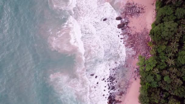 Vista Aérea Vista Costa Phuket Isla Hermosa Superficie Del Mar — Vídeos de Stock