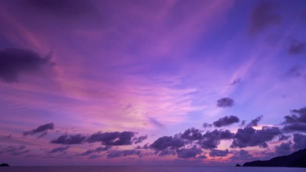 Time Lapse Majestic Sunset Sunrise Landscape Amazing Light Nature Cloudscape — Stock Video