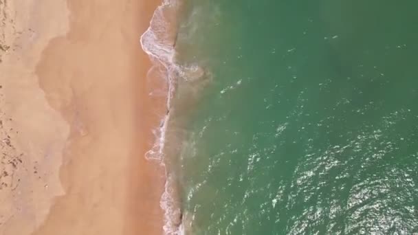 Mooie Zee Golven Water Oppervlak Hoge Kwaliteit Video Bird Eye — Stockvideo