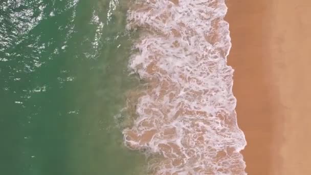 Beautiful Sea Waves Water Surface High Quality Video Bird Eye — Stockvideo