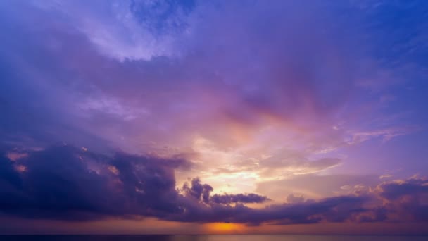 Time Lapse Majestic Sunset Sunrise Landscape Amazing Light Nature Cloudscape — 비디오