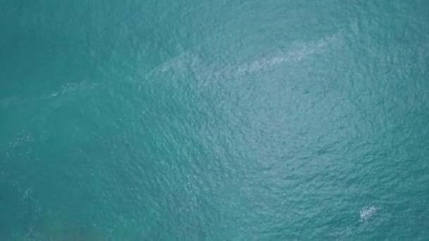 Hermoso Mar Verano Paisaje Olas Mar Agua Superficie Video Alta — Vídeos de Stock