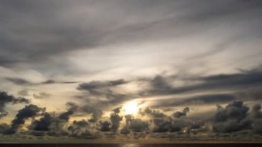 Time lapse of Majestic sunset or sunrise landscape Amazing light of nature cloudscape sky colorful background