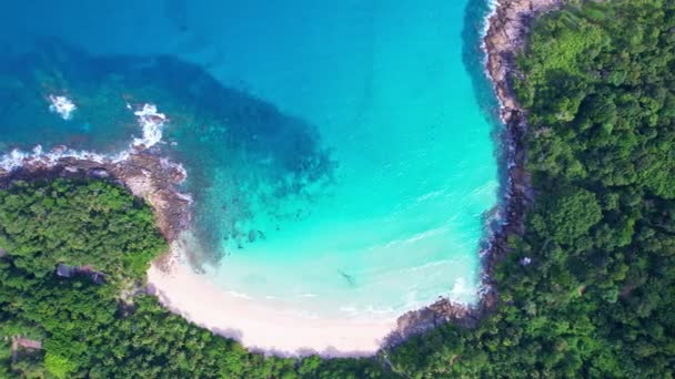 Phuket Sea Amazing Beach Aerial View Tropical Beach Sea Beautiful — Stock video