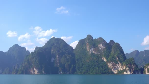 Tropischer Berggipfel Thailand Schöne Inseln Archipel Thailand Malerische Berge See — Stockvideo