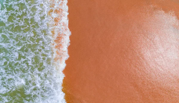 Sea Waves Blurred Background Top View Drone Camera Nature Ocean — Fotografia de Stock