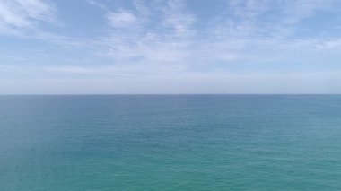 Beautiful sea background summer landscape, Waves sea water surface High quality video Bird's eye view, Drone fly over sea surface high angle view, Top down
