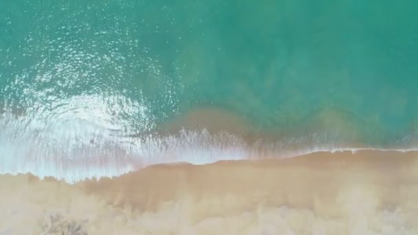 Phuket Beach Sea Amazing Beach Aerial View Tropical Beach Sea — Stock video