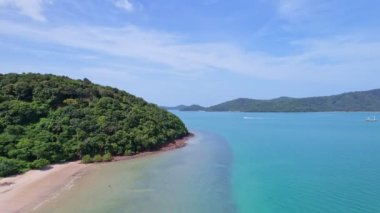 Beautiful sea background summer landscape, Waves sea water surface High quality video Bird's eye view, Drone fly over sea surface high angle view, Top down