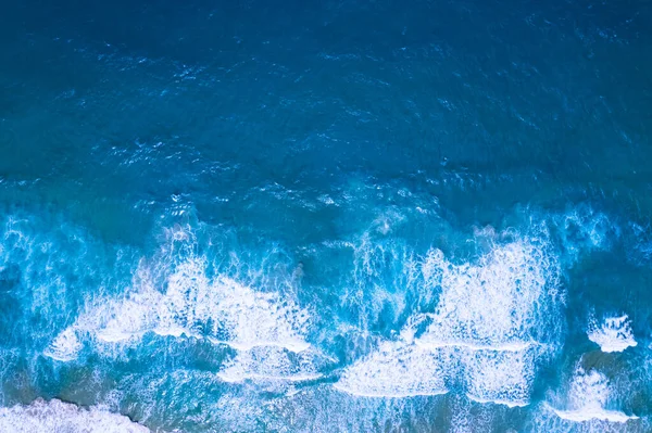 Vzdušný Výhled Mořský Povrch Ptačí Pohled Fotografii Mořských Vln Textury — Stock fotografie