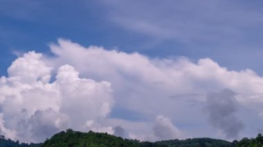 White Clouds Time Lapse clouds run over the mountains beautiful clouds nature landscape Timelapse Cinematic video nature background