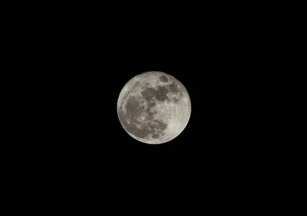 Night Sky Full Moon Black Background Full Moon Lunar Cosmos — ストック写真
