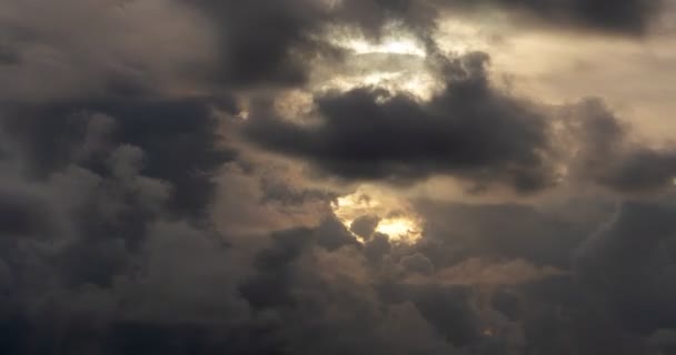 Time Lapse Natura Nuvole Scure Luce Della Natura Cielo Pioggia — Video Stock
