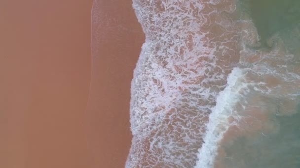 Крайній Вид Тропічний Пляж Море Дивовижних Хвиль Море Розбиваючі Хвилі — стокове відео