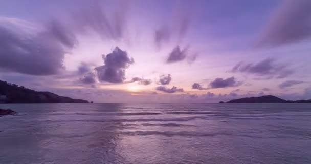 Zeitraffer Majestätische Sonnenuntergangslandschaft Erstaunliches Licht Der Natur Wolkenlandschaft Himmel Und — Stockvideo