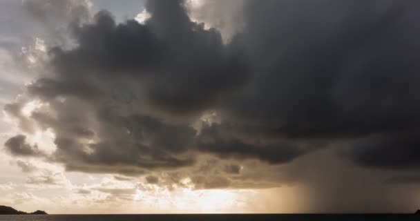 Tiempo Lapso Naturaleza Hermosa Luz Amanecer Cielo Nubes Coloridas Paisaje — Vídeo de stock