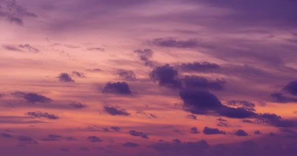 Tiempo Lapso Naturaleza Hermosa Luz Amanecer Cielo Nubes Coloridas Paisaje — Vídeo de stock