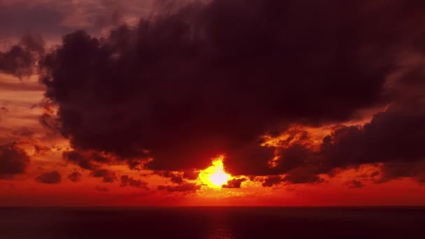 Time Lapse Natura Piękne Światło Wschody Słońca Niebo Kolorowe Chmury — Wideo stockowe