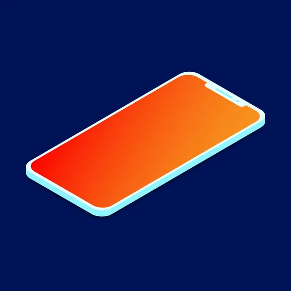 izometrik akıllı telefon düz illüstrasyon kavramı