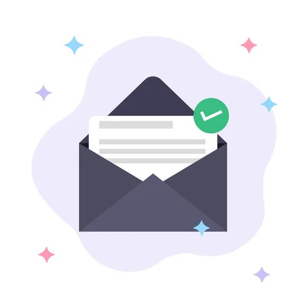 Message Sent Successful Flat Concept Design Email Messaging Email Campaign — Vetor de Stock