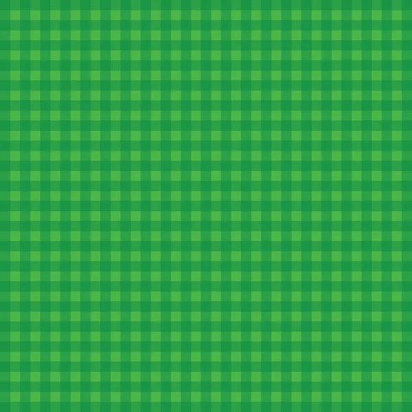 Abstract Green Plaid Fabric Background Pattern — Stock Vector