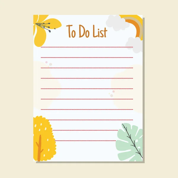 Sevimli basit yazdırılabilir posta rengi düz yapılacaklar listesi planlayıcısı, günlük notu, haftalık planlayıcı