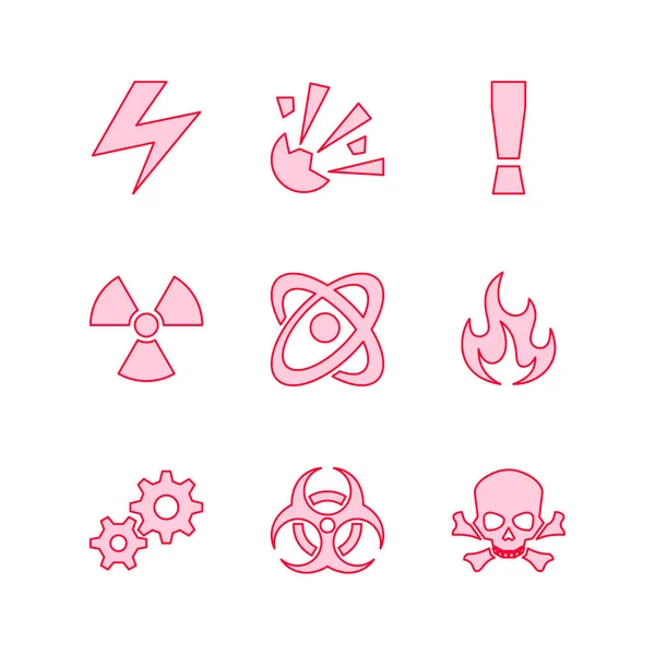 Tehlikeli radyasyon uyarı simgesi dizaynı