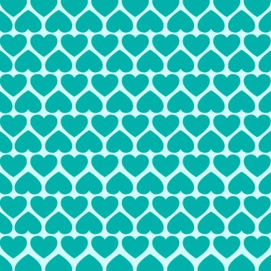 Kusursuz mavi kalp arka plan Düz dizayn