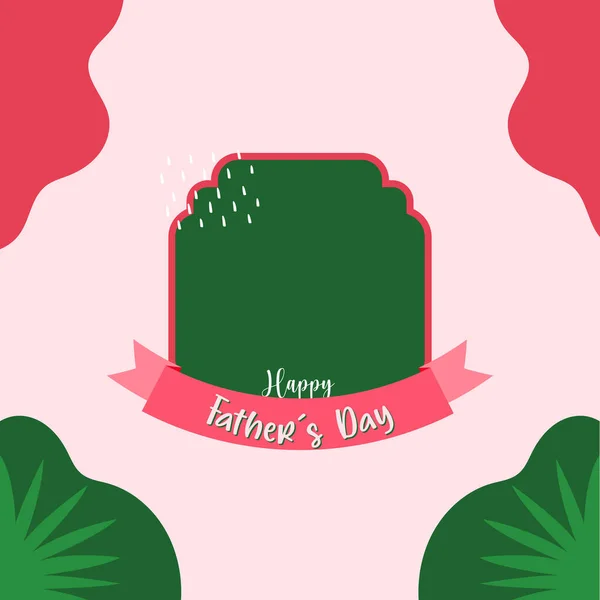 Abstract Vintage Happy Father's day retro invitation card flat design