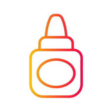  Okul kalem silici gradyan ana hatları simge düz tasarımı. Ofis kırtasiye ögesi simgesi.