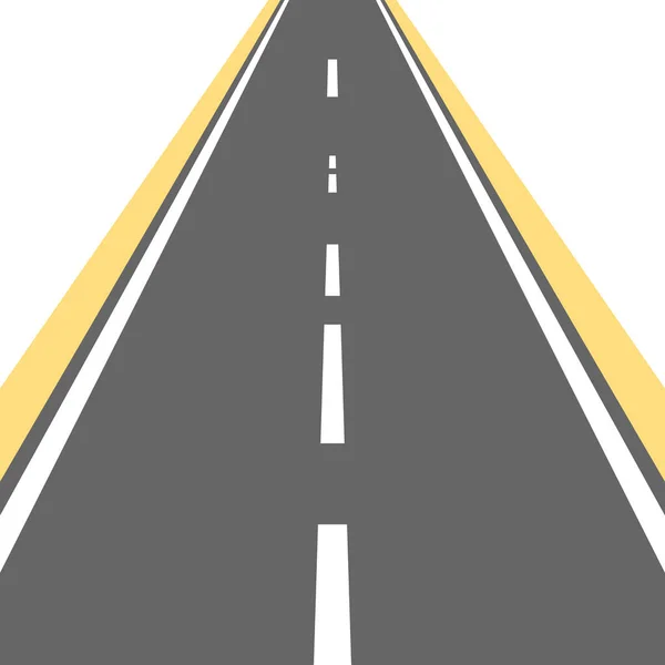 Otoyol beyaz arka plan, ulaşım yolu izole edildi