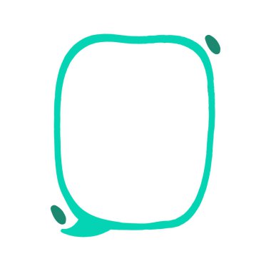 Modern el çizimi iplik çerçeve çizimi