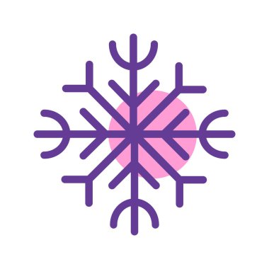 Colorful ice snow outline vector illustration