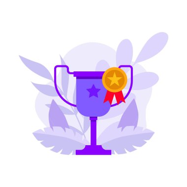 Sports Trophy flat concept design