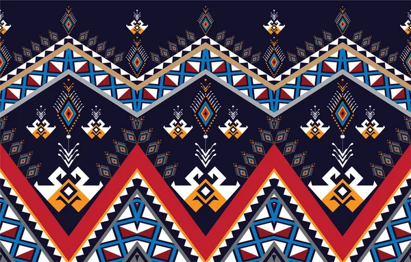 Abstract Ethnic Geometric Pattern Design Background Wallpaper Abstract Ethnic Geometric — стоковый вектор