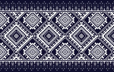 Kabile vektör süslemesi. Kusursuz Afrika modeli. Sembollü etnik halı. Aztek tarzı. Fayanslarda geometrik mozaik, majolika. Eski bir iç mekan. Modern halı. Tekstil üzerine coğrafi baskı. Kente Kumaşı.