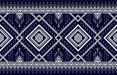 Kabile vektör süslemesi. Kusursuz Afrika modeli. Sembollü etnik halı. Aztek tarzı. Fayanslarda geometrik mozaik, majolika. Eski bir iç mekan. Modern halı. Tekstil üzerine coğrafi baskı. Kente Kumaşı.