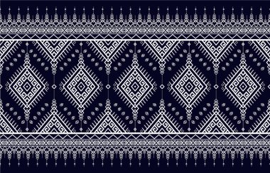 Kabile vektör süslemesi. Kusursuz Afrika modeli. Sembollü etnik halı. Aztek tarzı. Fayanslarda geometrik mozaik, majolika. Eski bir iç mekan. Modern halı. Tekstil üzerine coğrafi baskı. Kente Kumaşı.